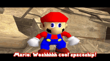 Smg4 Mario GIF - Smg4 Mario Woah Cool Spaceship GIFs