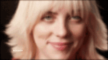 Billie Eilish Smile GIF - Billie Eilish Smile Blonde Hair GIFs