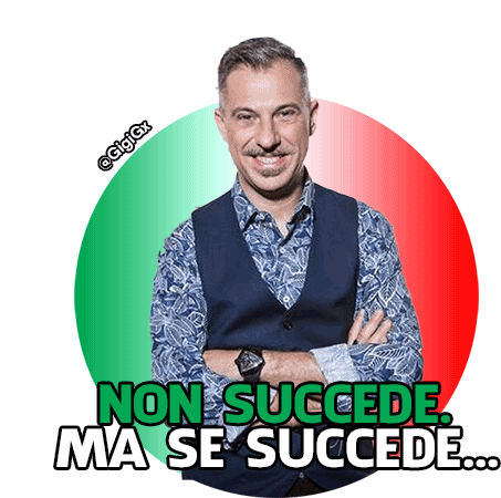 Non Succede Ma Se Succede Gabriele Corsi Sticker - Non Succede Ma Se Succede Gabriele Corsi Italia Stickers