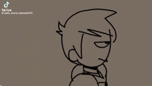 a drawing of two cartoon characters with a tiktok watermark on the bottom right