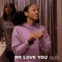 We Love You Janelle Carson GIF - We Love You Janelle Carson The Ms Pat Show GIFs