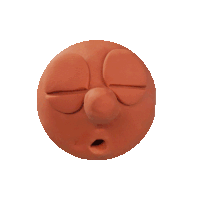 a cartoon face is sleeping with the letters n and z coming out of it