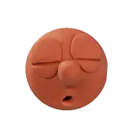 a cartoon face is sleeping with the letters n and z coming out of it