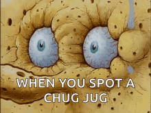 spongebob dry thirsty sweating chug jug
