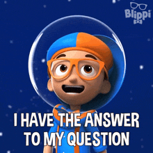 I Have The Answer To My Question Blippi GIF - I Have The Answer To My Question Blippi Blippi Wonders - Educational Cartoons For Kids GIFs