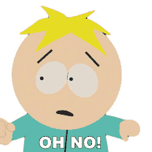 oh no butters stotch south park season12ep7 i cant believe it