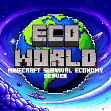 a logo for a minecraft survival economy server