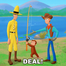 Deal Curious George GIF - Deal Curious George Curious George Go West Go Wild GIFs