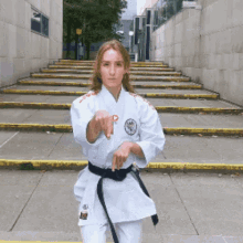 Karate Female Mae Geri GIF - Karate Female Mae Geri Front Kick GIFs