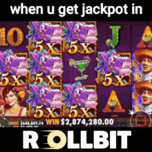 Rollbit Slots Machine GIF - Rollbit Slots Machine Jackpot GIFs