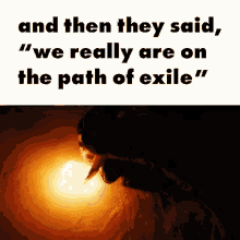 Writing Fire Path Of Exile GIF - Writing Fire Path Of Exile We Really Are On The Path Of Exile GIFs