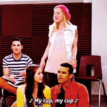 Glee Brittany Pierce GIF - Glee Brittany Pierce My Cup My Cup GIFs