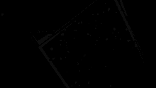 a black background with white lines and sparkles
