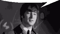 John Lennon Speech Bubble Sticker - John Lennon Speech Bubble Talking Stickers