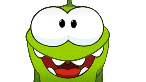 Squinting Om Nom Sticker - Squinting Om Nom Om Nom And Cut The Rope Stickers