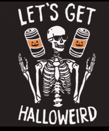drunk halloween halloweird skeleton