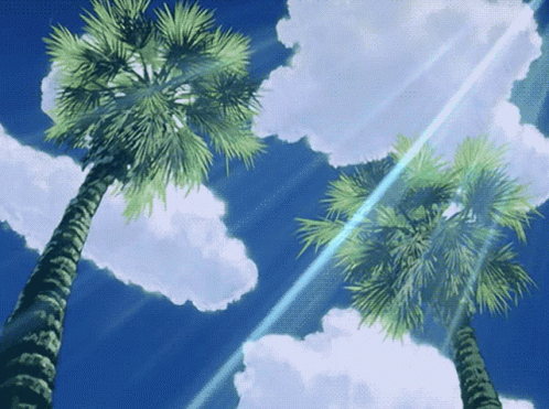 Drawn Palm Tree Anime  Anime Palm Tree Gif  Free Transparent PNG Clipart  Images Download