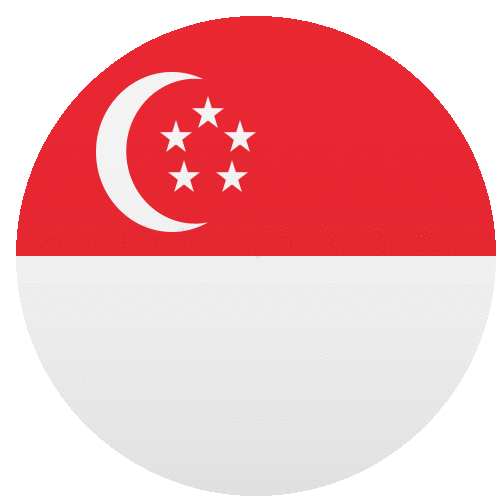 Singapore Flags Sticker - Singapore Flags Joypixels Stickers