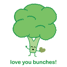 green broccoli love cute love you bunches