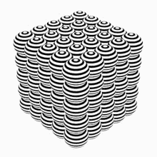 optical illusion black and white