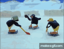 pingy penguin hockey