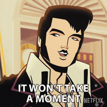 It Wont Take A Moment Agent Elvis Presley GIF - It Wont Take A Moment Agent Elvis Presley Matthew Mcconaughey GIFs