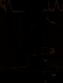 a blurry picture of a person 's face with a arrow pointing to the right