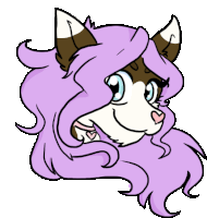 Lilac Furry Sticker - Lilac Furry Cat Stickers