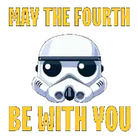 may the fourth be with you with a storm trooper and a penguin