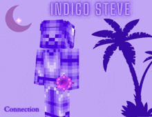 Indigo Steve Purple Steve GIF - Indigo Steve Purple Steve Minecraft Purple GIFs