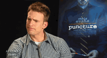 Puncture Chris Evans GIF - Puncture Chris Evans Thinking GIFs