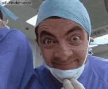 mr bean thumbs up doctor