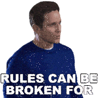 Rules Can Be Broken For A Good Reason Billy Cranston Sticker - Rules Can Be Broken For A Good Reason Billy Cranston Mighty Morphin Power Rangers Once And Always Stickers