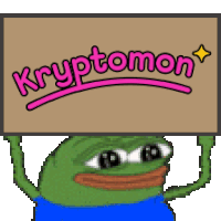 Kryptomon Kmon Sticker - Kryptomon Kmon Pepe Stickers