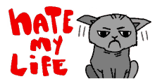 hate my life hate grumpy grumpy cat