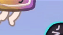 a cartoon character with a clock face and arms and legs is making a peace sign .