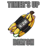 a bunch of bananas with 4:20 written on them