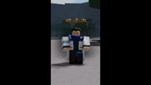 a person is standing in front of a circular object in a video game