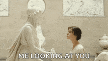 Looking At A Sculpture Elizabeth Bennet GIF - Looking At A Sculpture Elizabeth Bennet Keira Knightley GIFs