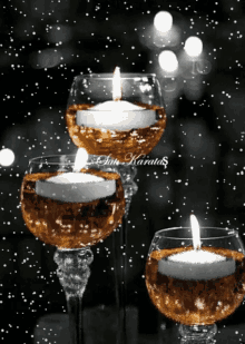Candles Snow GIF - Candles Snow GIFs