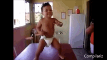 💕😂 GIF - Baby Dancing Diapers GIFs