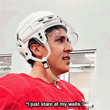 Teuvo Teravainen I Just Stare At My Walls GIF - Teuvo Teravainen I Just Stare At My Walls Carolina Hurricanes GIFs