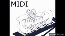 Undertale Playing Piano GIF - Undertale Playing Piano Midi GIFs