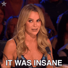 It Was Insane Amanda Holden GIF - It Was Insane Amanda Holden Britain'S Got Talent GIFs