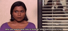 Mindy The Office GIF - Mindy The Office What Kind Of Game Is That GIFs