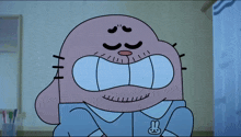 a close up of a cartoon character 's fist reaching out towards something