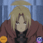a coin that says $ mcrt on it next to a picture of edward elric