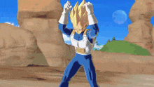 a cartoon character is surrounded by a glowing aura of light