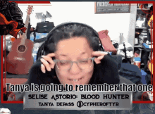 tanya is going to remember that one selise astoria blood hunter tanya depass cypheroftyr
