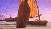 a boat with the word moana on the bottom